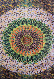 Floral Mandala Tapestry 