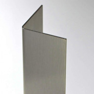 4.5" X 4.5" X 96" X 16 Gauge Stainless Steel Corner Guard in a #4 Satin Finish