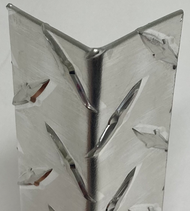 3.5" X 3.5" X 48" .063 Diamond Plate Aluminum Corner Guard