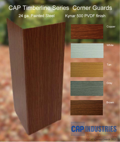 24 Ga. Steel Wood Grain Corner Guards