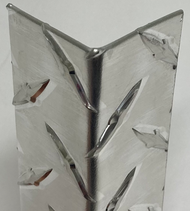2" X 2" X 92" .063 Diamond Plate Aluminum Corner Guard