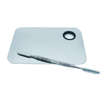  Stainless Steel Mixing Palette & spatula Pack
