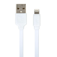 Gecko Lightning to USB Flat Cable 1m - White