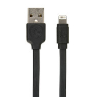 Gecko Lightning to USB Flat Cable 1m - Black