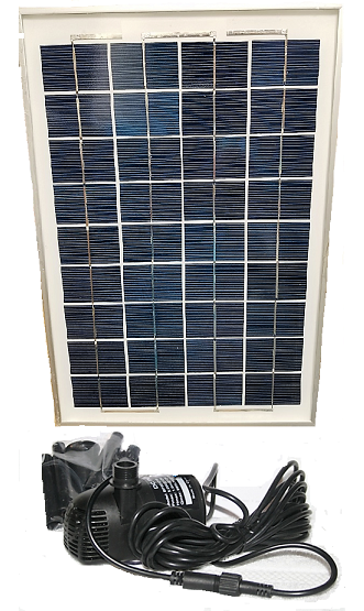 Solar Powered Pond 10/20 Watt Water Pump With Panels Combo - Products 4 Less