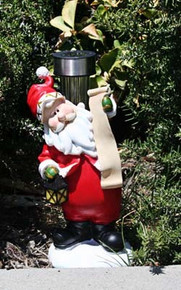 Outdoor Solar Garden Decor Santa Landscape Light LED