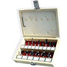 15 PCS Router Bit Set With Wooden Case