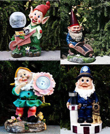 Outdoor Garden Decor Gnome/Dwarf Solar Landscape Light LED