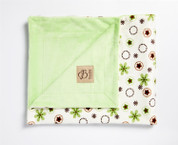 Daisy Rings Blanket Green