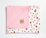 Daisy Rings Blanket Pink