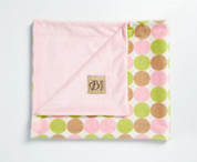 Retro Dots Blanket Pink and Green