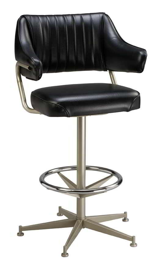 bucket bar stools tufted back our padded arm bucket bar stool features steel chrome ring base 360 with arms seat bucket bar stools tufted back our padded arm bucket bar stool features steel chrome ring base 360 with arms seat