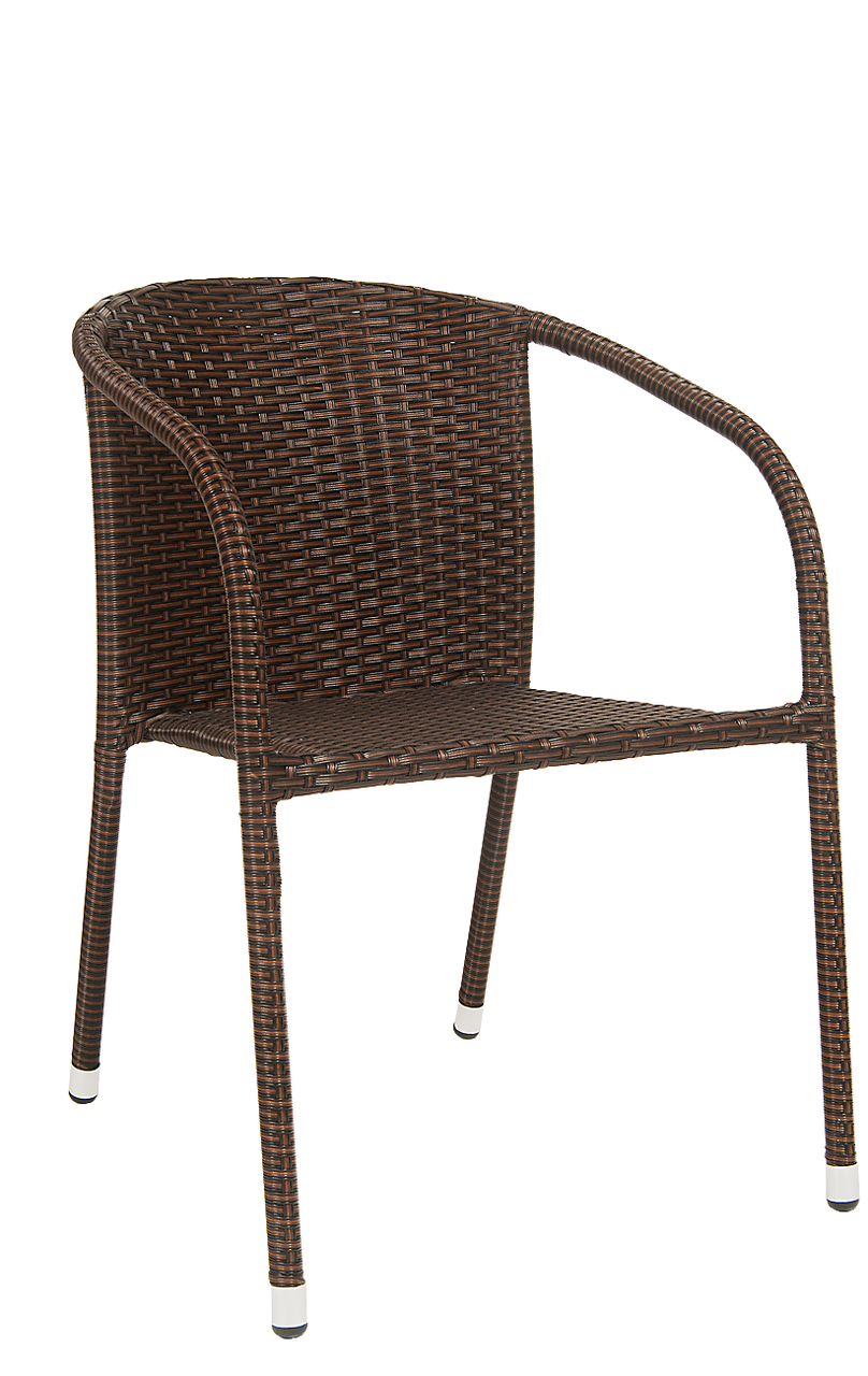 Outdoor Rattan Armchair Brown Outdoor Chairs