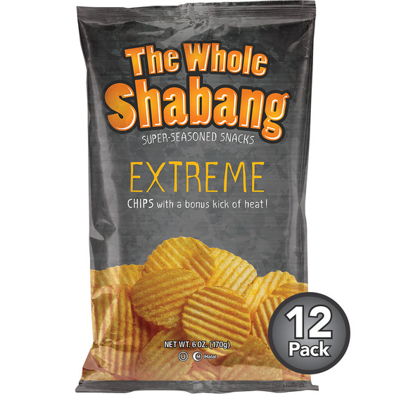 THE WHOLE SHABANG EXTREME RIPPLE POTATO CHIPS (12 PACK)