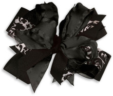 Black Flower Dress Bow