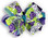 Purple Patchwork Flower Bow
