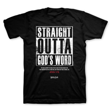 Straight Outta God's Word Christian Tee