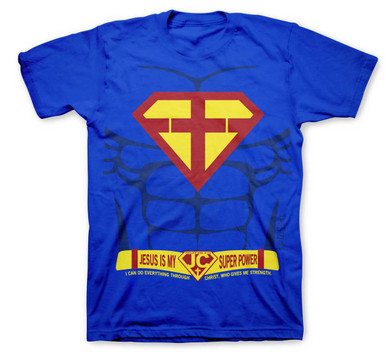 Jesus Is My Super Power Superman Parody Kids Kerusso T-Shirt