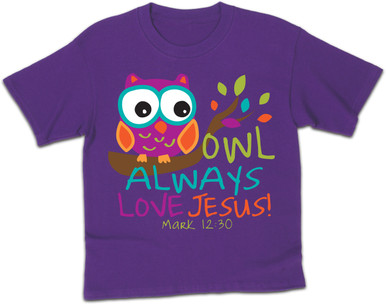 Owl Always Love Jesus Kerusso Kids Tee