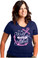 It Is Well With My Soul Pink Anchor on Royal Blue Burnout