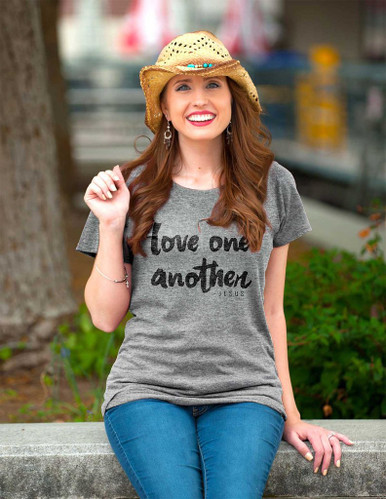 Love One Another Women's Christian Tee