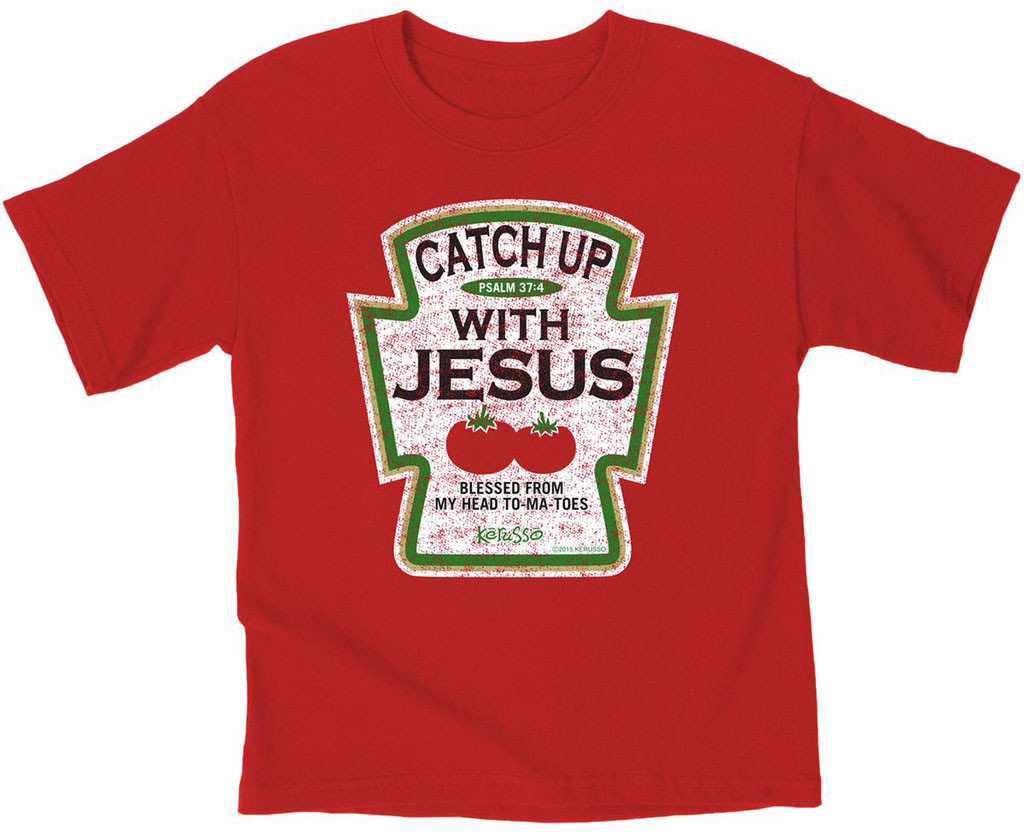 Kids Catch Up With Jesus T-Shirt by Kerusso | Hip Together