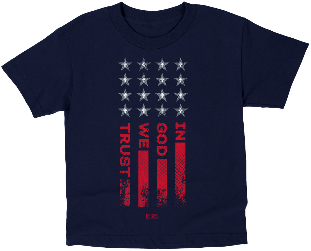 Spektakel levering Peave Kids In God We Trust Flag T-Shirt by Kerusso | Hip Together