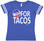 I Vote For Tacos Blue Football Raglan
