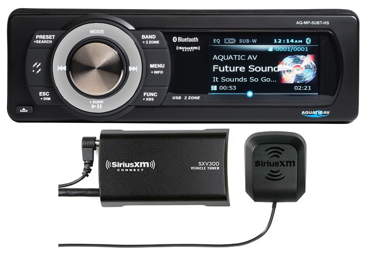 Aquatic Av Aq Mp 5ubt Hs Harley Davidson Replacement Radio With Siriusxm Tuner Sounds Great