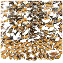 Rhinestones, Flatback, Eye, 5x10mm, 1,000-pc, Champagne Yellow