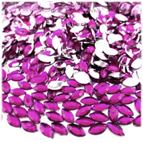 Rhinestones, Flatback, Eye, 5x10mm, 144-pc, Hot Pink RHN-5x10EY-FCT-FSH