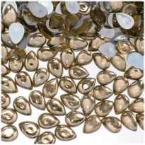 Rhinestones, Flatback, Teardrop, 6x10mm, 1,000-pc, Champagne Yellow