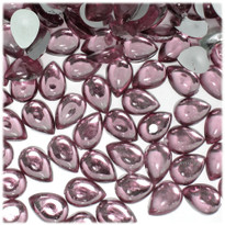 Rhinestones, Flatback, Teardrop, 8x13mm, 1,000-pc, Light Baby Pink