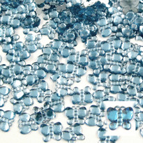 Rhinestones, Flatback, Butterfly, 10mm, 10,000-pc, Light Baby Blue