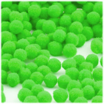 Acrylic Pom Pom, 12mm, 1,000-pc, Neon Green