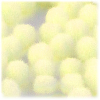 Acrylic Pom Pom, 25mm, 100-pc, Light Yellow