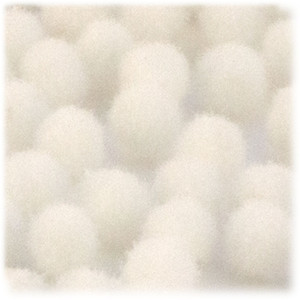 Acrylic Pom Pom, 25mm, 10-pc, Cream