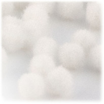 Acrylic Pom Pom, 25mm, 10-pc, White