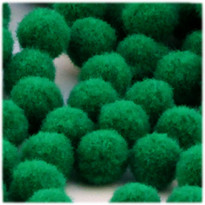 Acrylic Pom Pom, 25mm, 25-pc, Emerald Green