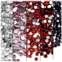 5-Pack Set (5X - 144-Piece), 5mm Rhinestones, Red Tones 2