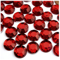 Rhinestones, Flatback, Round, 14mm, 72-pc , Devil Red Wine