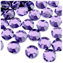 Rhinestones, Flatback, Round, 14mm, 144-pc, Lavender