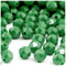 Plastic Faceted Beads, Opaque, 10mm, 500-pc, Emerald green