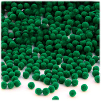 Acrylic Pom Pom, 5mm, 5,000-pc, Emerald Green