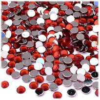 Rhinestones, Flatback, Round, 5mm, 144-pc, Devil Red Wine