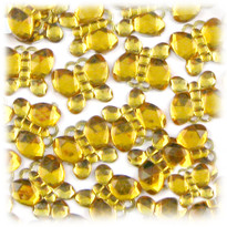 Rhinestones, Flatback, Butterfly, 20mm, 1,000-pc, Golden Yellow