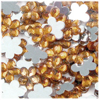 Rhinestones, Flatback, Flower, 20mm, 1,000-pc, Light Orange