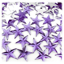 Rhinestones, Flatback, Star, 12mm, 144-pc, Lavender