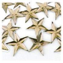 Rhinestones, Flatback, Star, 21mm, 1,000-pc, Champagne Yellow