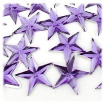 Rhinestones, Flatback, Star, 21mm, 144-pc, Lavender